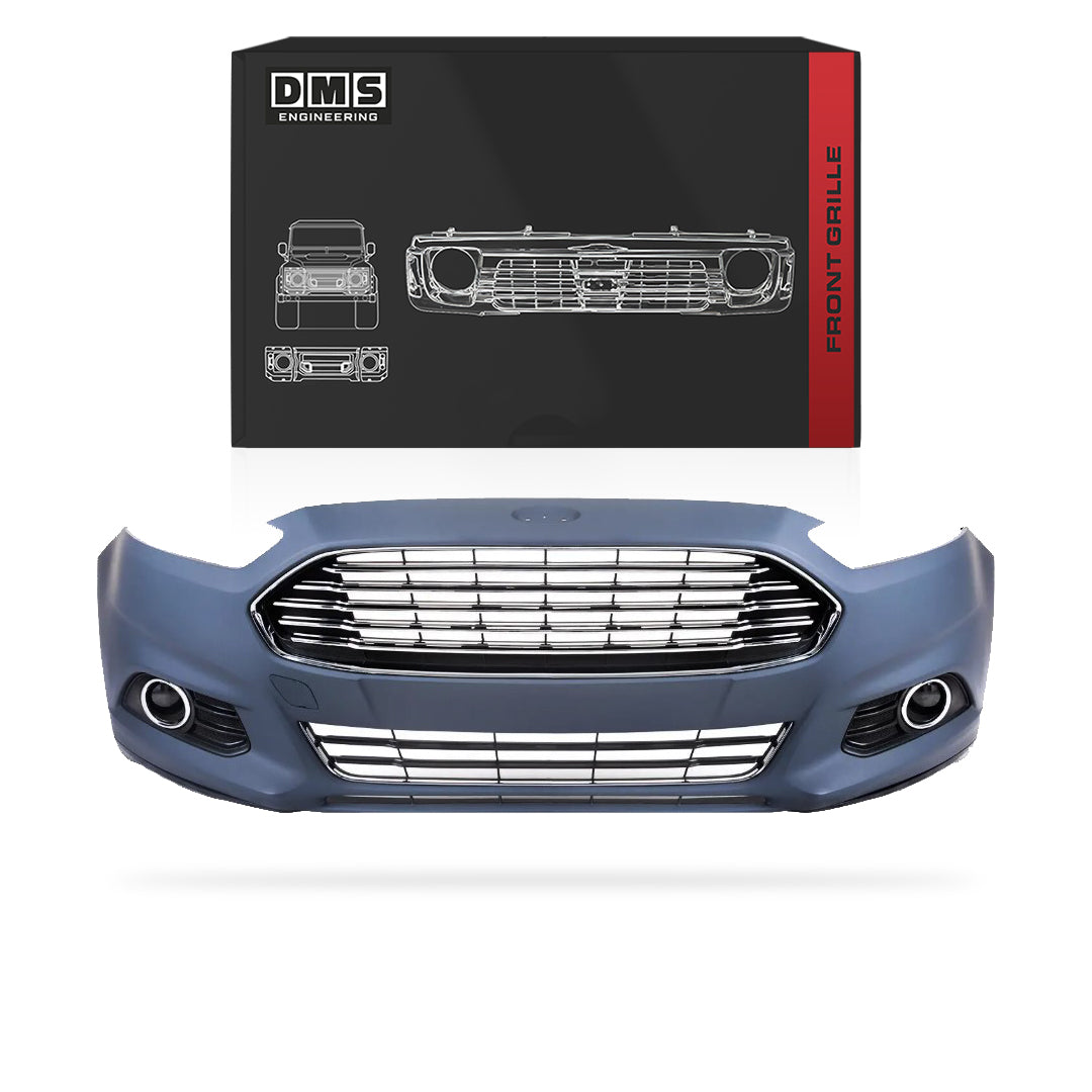 Ford Fusion (2013 - 2016) Front Bumper Cover / Fog Lights / Upper & Lower Grilles Complete Set