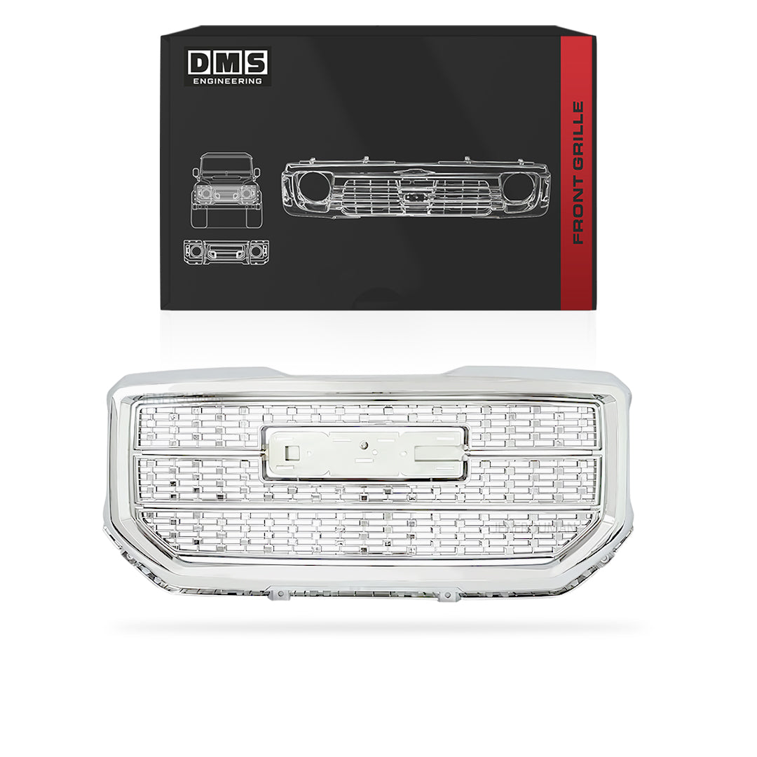 GMC Sierra 1500 (2016 - 2018) Chrome Front Grille