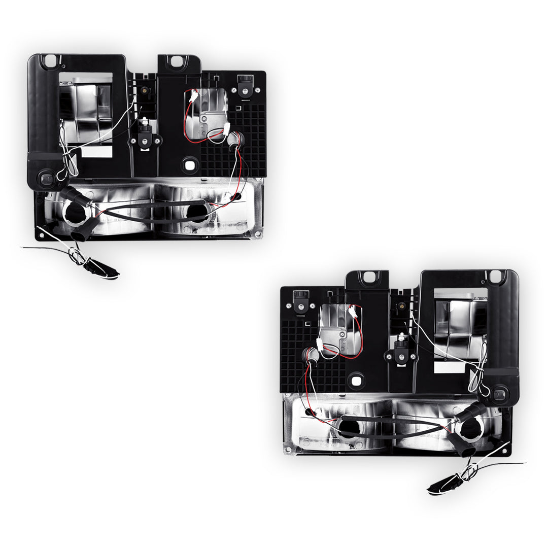 Chevrolet C2500 Cheyenne / Scottsdale / Silverado (1988 - 2000) U-LED DRL Replacement Headlights LH + RH