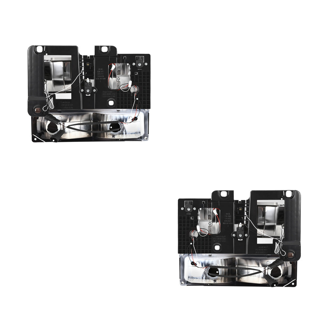 Chevrolet C3500 Cheyenne / Scottsdale / Silverado (1988 - 2000) U-LED DRL Replacement Headlights LH + RH
