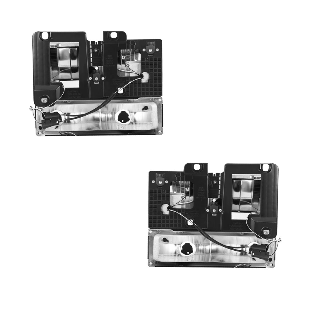 Chevrolet K1500 Cheyenne / Scottsdale / Silverado (1988 - 1999) F-LED DRL Replacement Headlights LH + RH