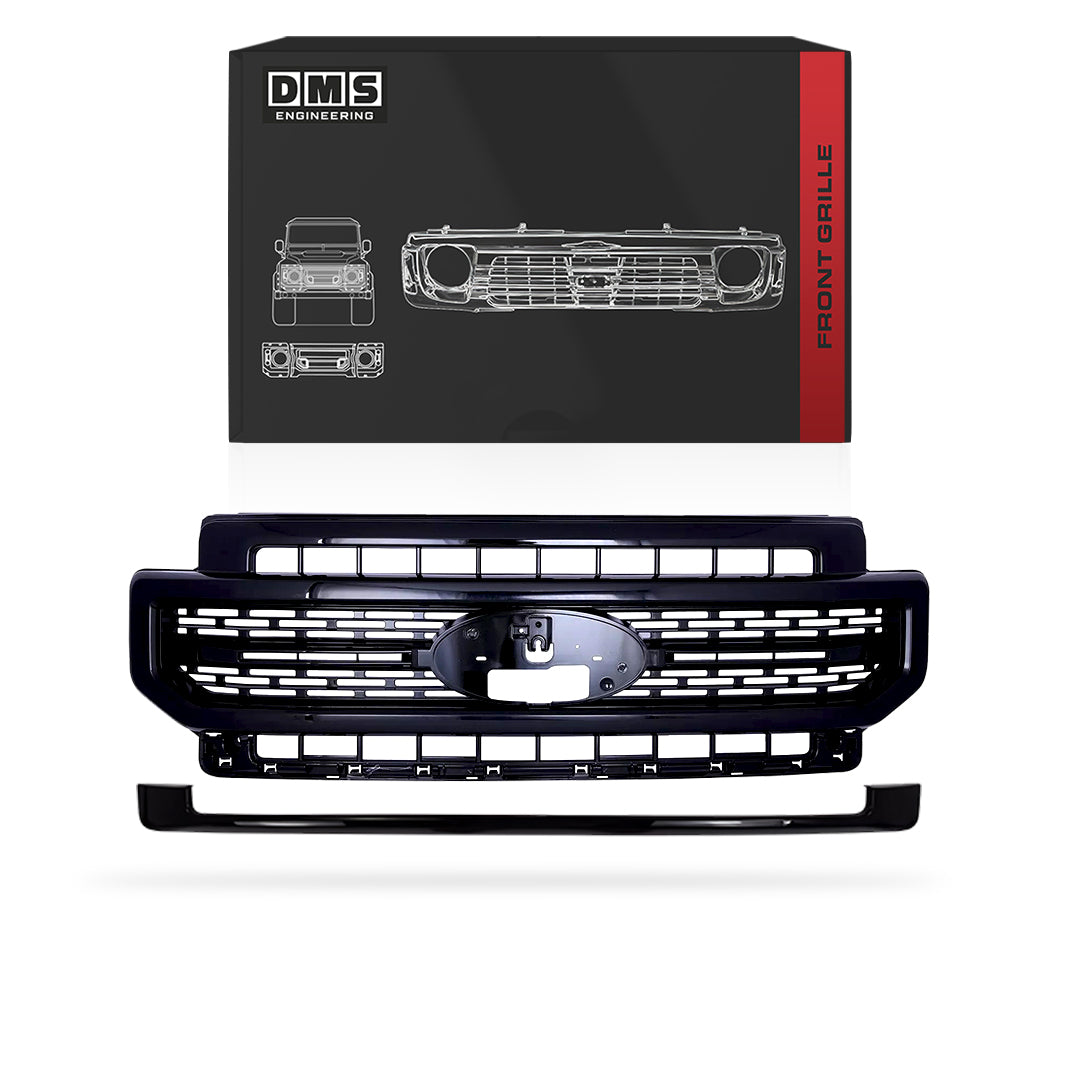Ford F-250 Super Duty (2020 - 2023) Lariat Style Gloss Black Front Bumper Grille