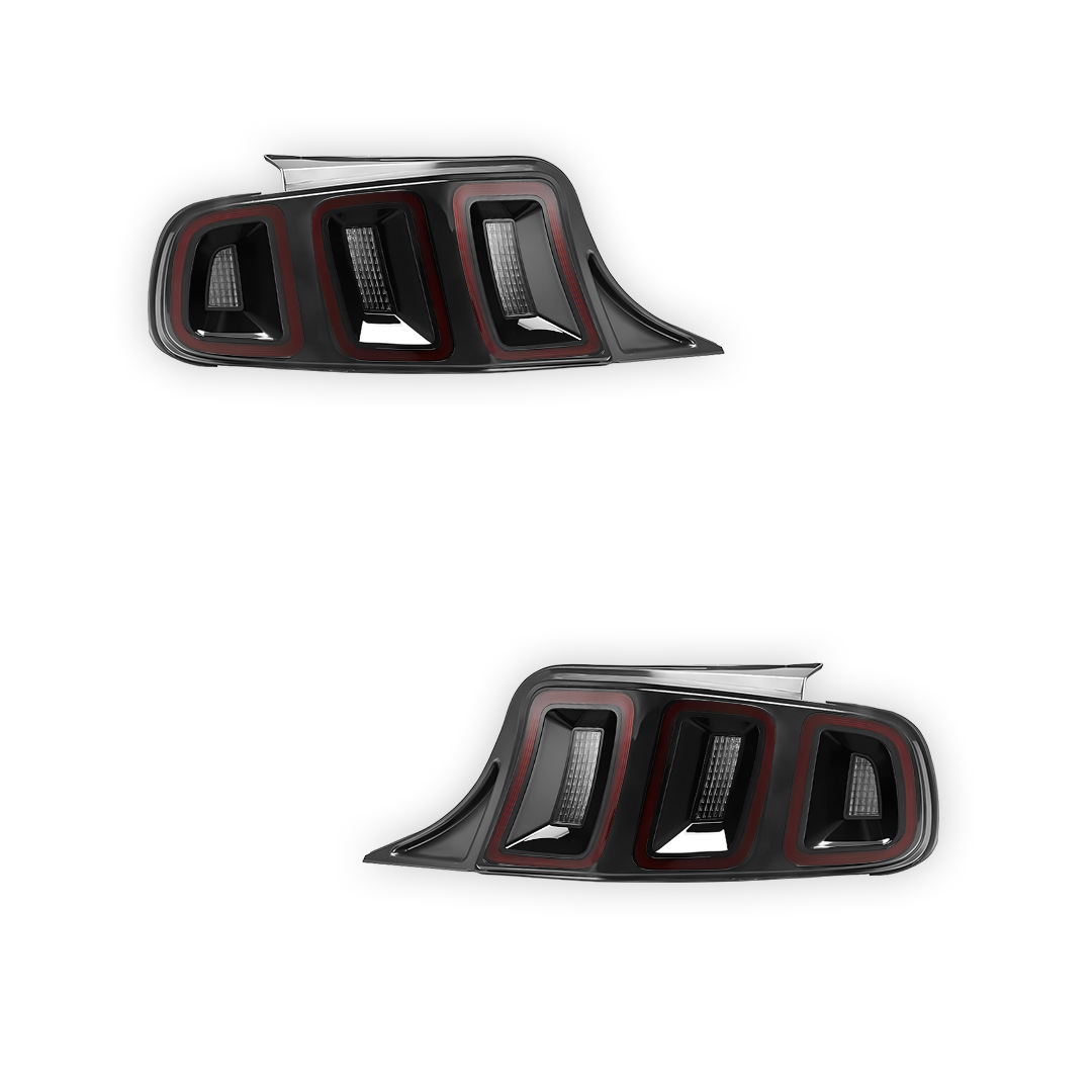 Ford Mustang (2010 - 2014) Sequential Black Full LED Tail Lights LH + RH