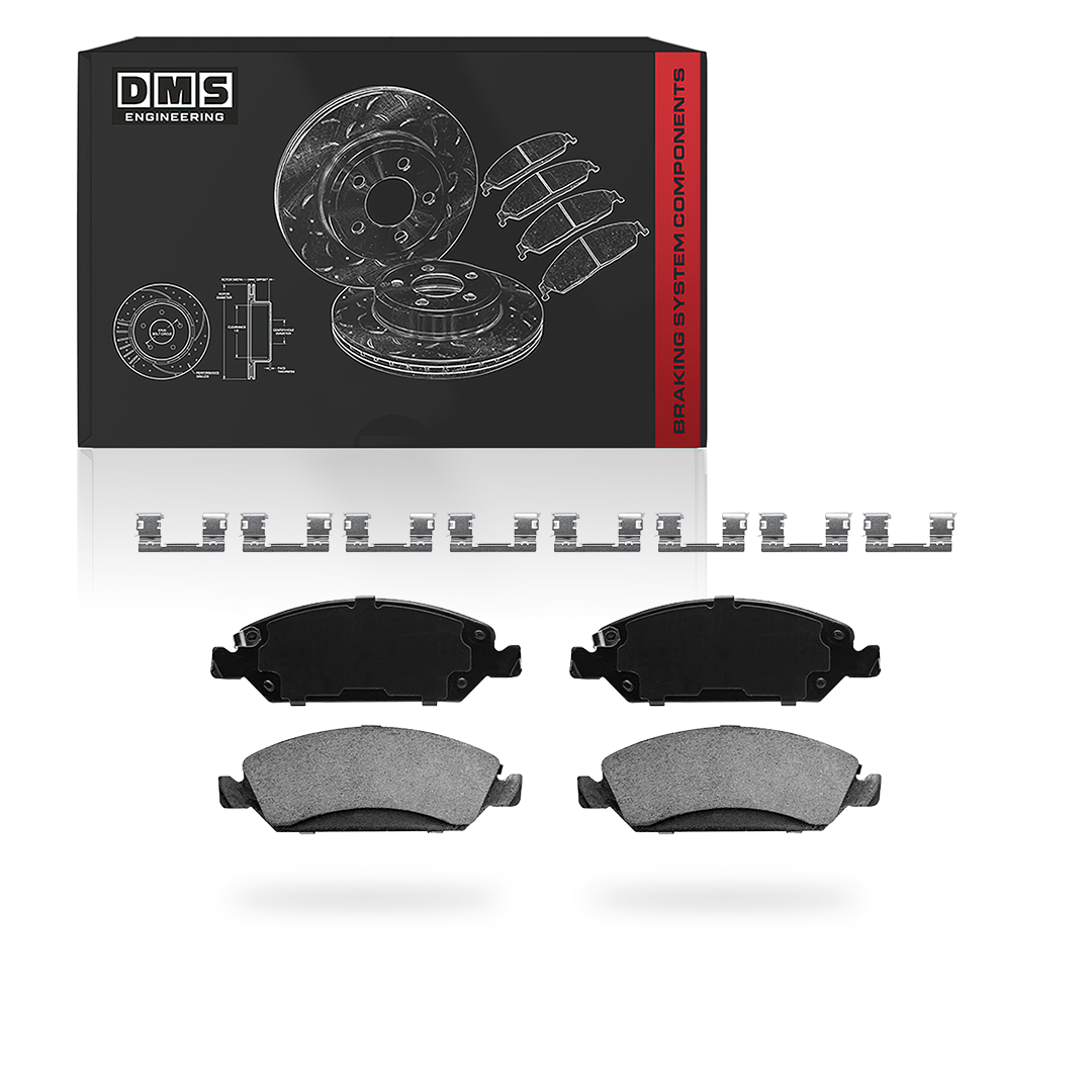 Chevrolet Silverado 1500 LS / LT / LTZ (2005 - 2018) Front and Rear Drilled and Slotted Brake Rotors and Brake Pads LH + RH