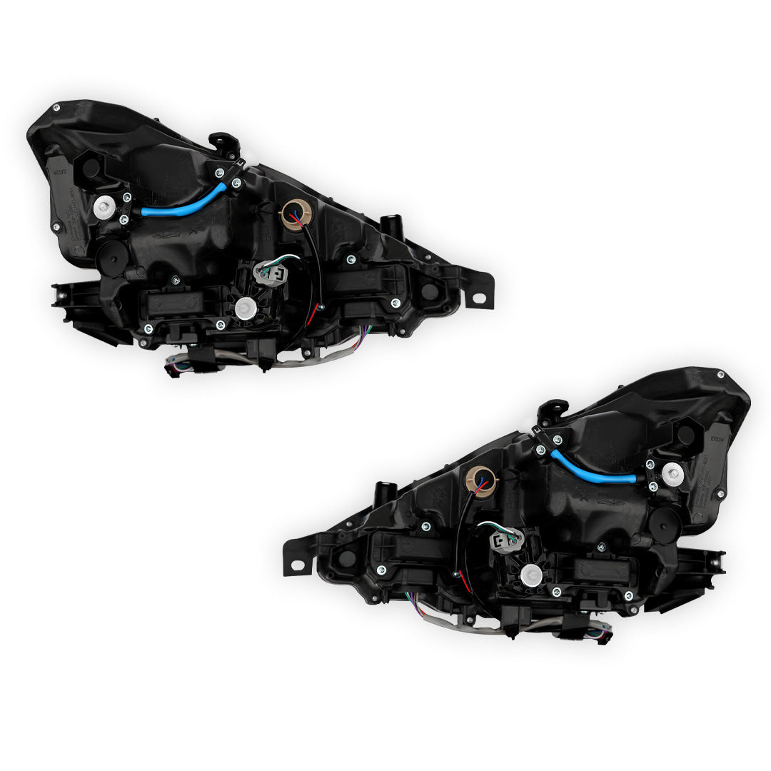 Lexus IS250 F Sport (2014 - 2015) Replacement Black LED Headlights LH + RH