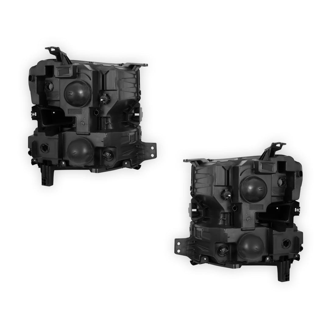 Chevrolet Silverado 1500 Custom / Custom Trail Boss / WT (2019 - 2024) Replacement Headlights LH + RH