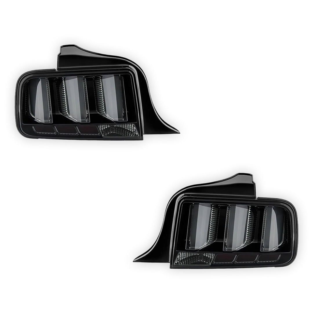 Ford Mustang (2005 - 2009) Sequential Smoked Full LED Tail Lights LH + RH