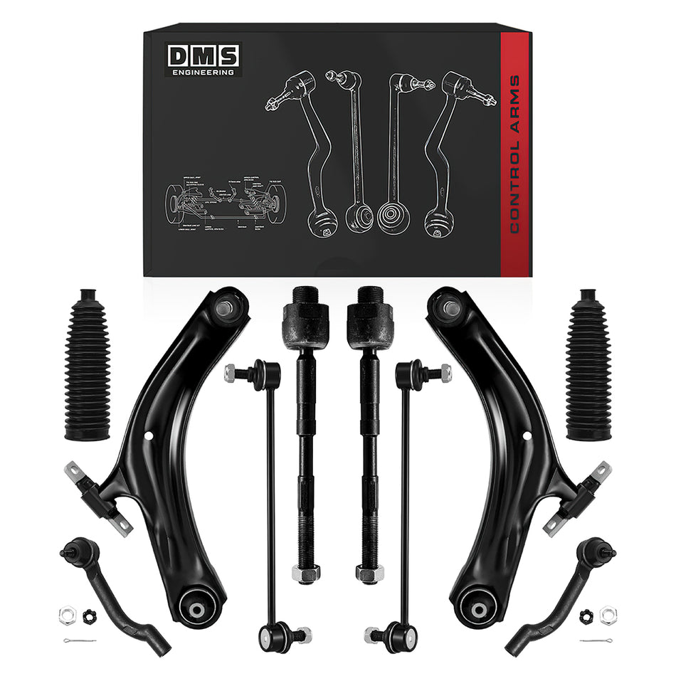 Nissan Rogue Select (2014 - 2015) Control Arms and Sway Bar Links Complete Suspension Kit LH + RH