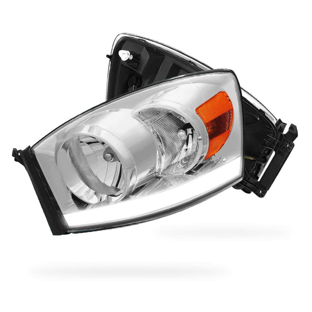 Dodge RAM 1500 (2006 - 2008) LED DRL Replacement Headlights LH + RH