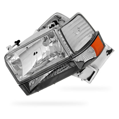 Ford F-250 (1992 - 1996) Replacement Headlights and Bumper Lights LH + RH