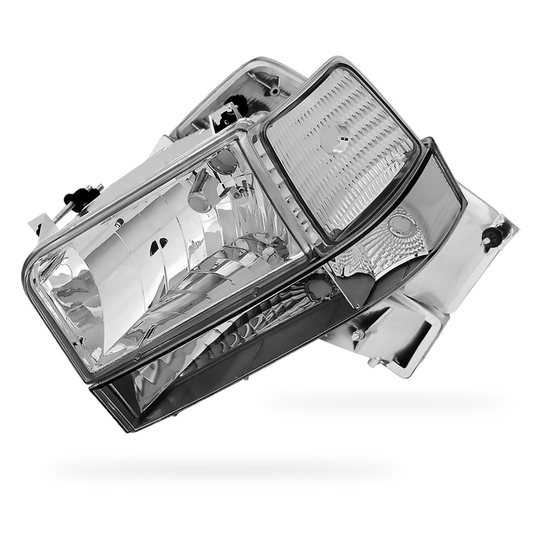 Ford F-250 (1992 - 1996) Replacement Headlights and Bumper Lights LH + RH