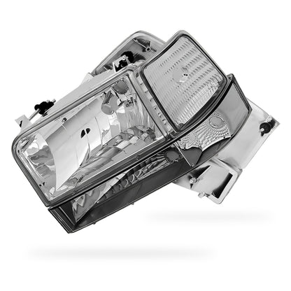 Ford F-250 (1992 - 1996) Replacement Headlights and Bumper Lights LH + RH