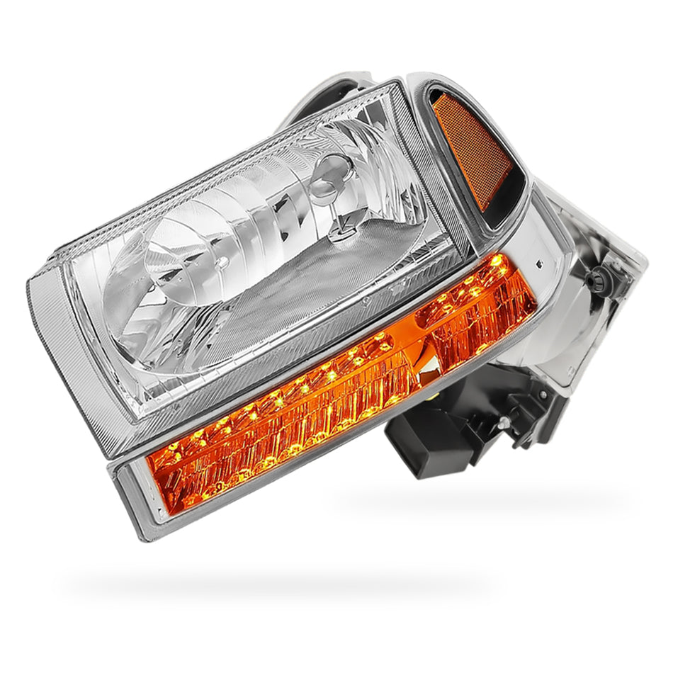 Ford F-250 Super Duty (1999 - 2004) Replacement Headlights LH + RH