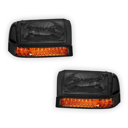 Ford F-250 Super Duty (1999 - 2004) Replacement Headlights LH + RH