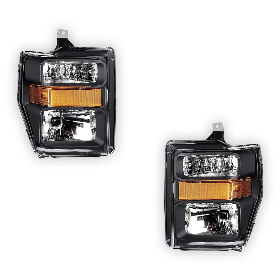 Ford F-250 Super Duty (2008 - 2010) Replacement Headlights LH + RH