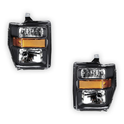 Ford F-250 Super Duty (2008 - 2010) Replacement Headlights LH + RH