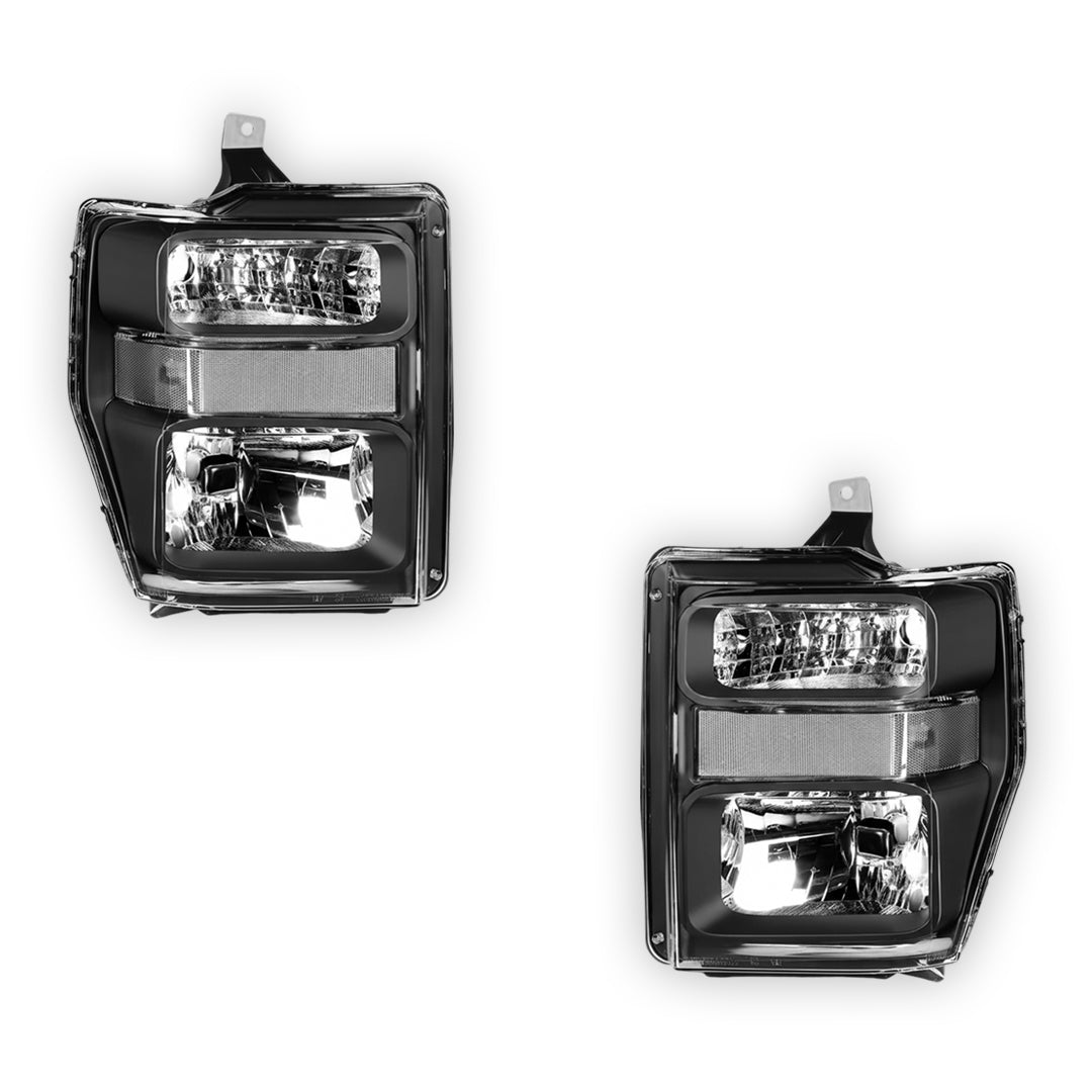 Ford F-250 Super Duty (2008 - 2010) Replacement Headlights LH + RH