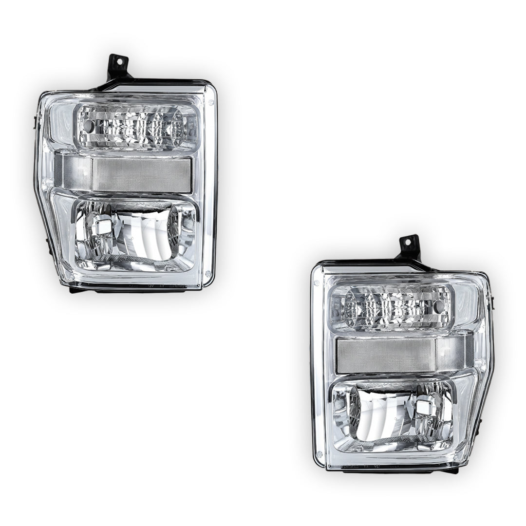 Ford F-250 Super Duty (2008 - 2010) Replacement Headlights LH + RH