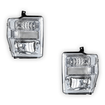 Ford F-250 Super Duty (2008 - 2010) Replacement Headlights LH + RH