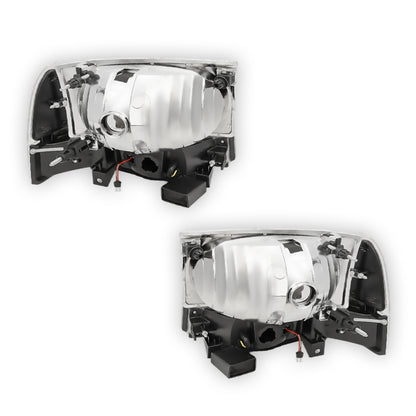 Ford F-350 Super Duty (1999 - 2004) Replacement Headlights LH + RH