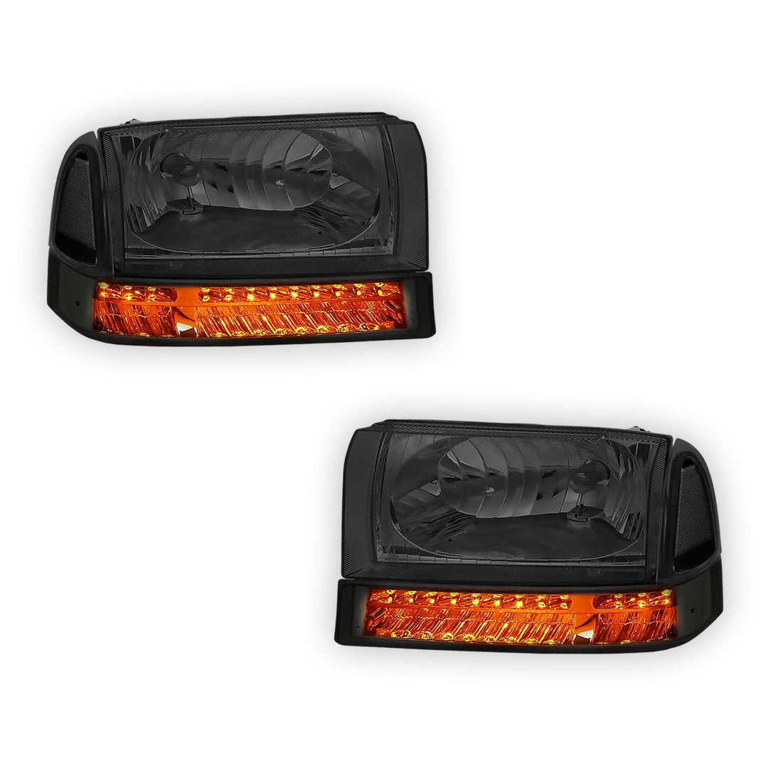 Ford F-350 Super Duty (1999 - 2004) Replacement Headlights LH + RH