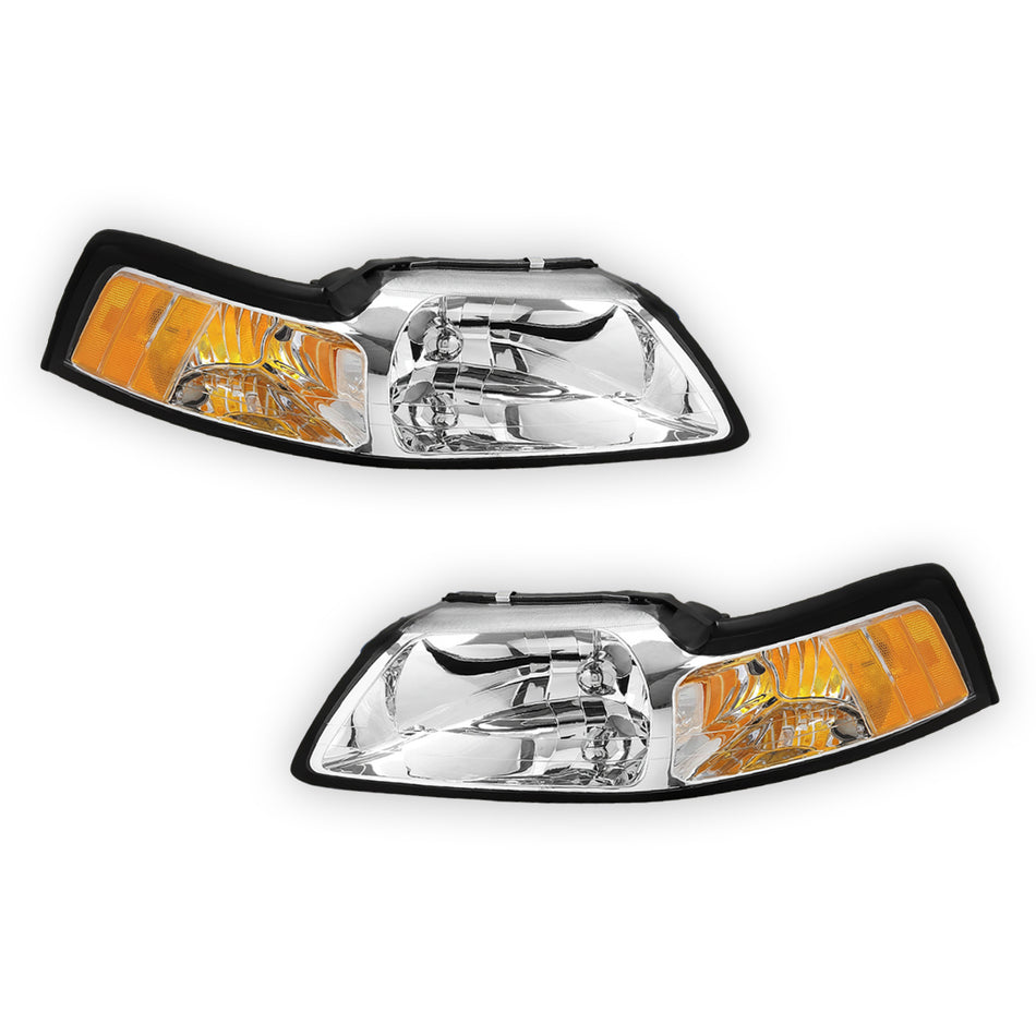 Ford Mustang (1999 - 2004) Replacement Headlights LH + RH