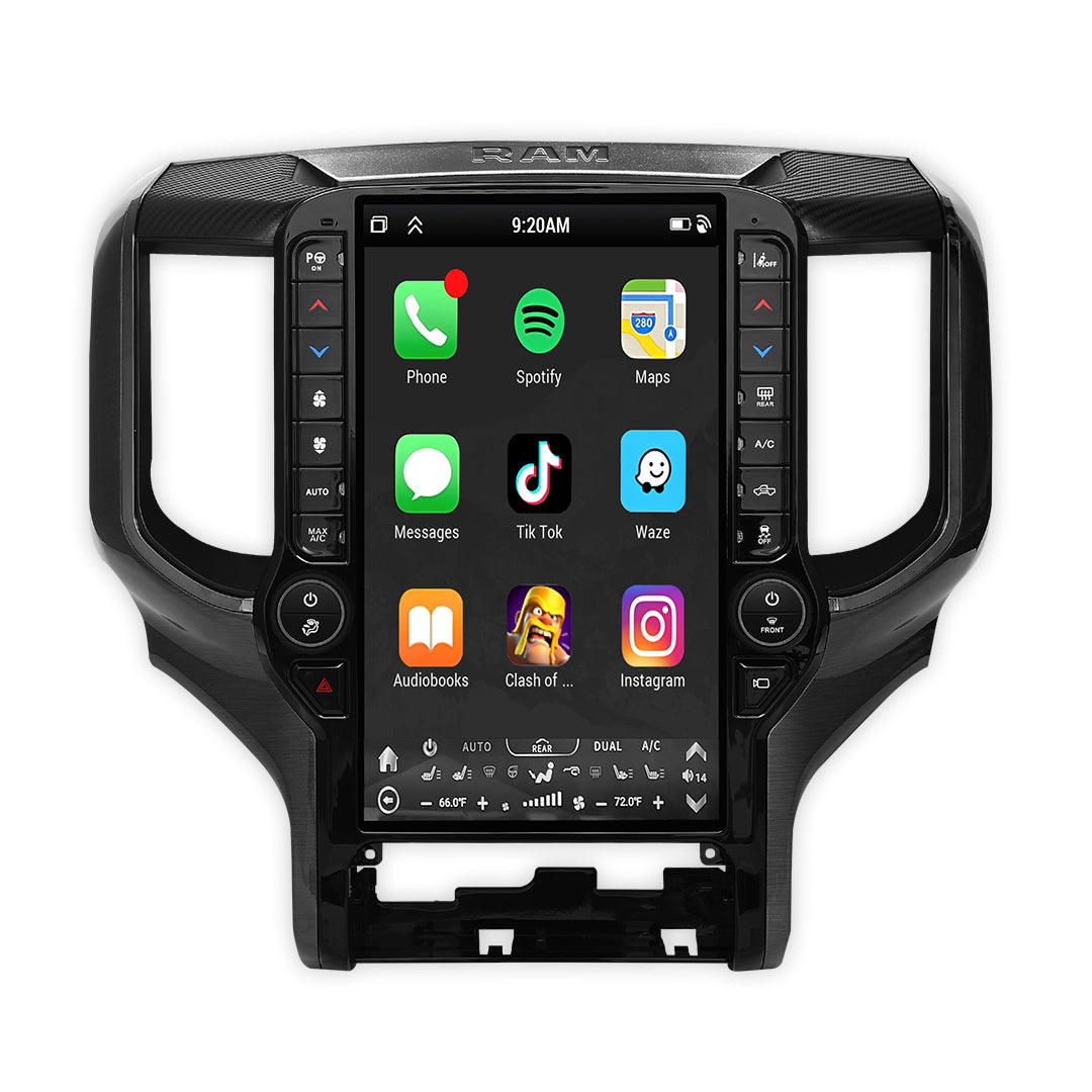 Dodge RAM 2500 (2019 - 2022) 13.6" Wireless Android 12 Car Stereo for Apple CarPlay / Android Auto