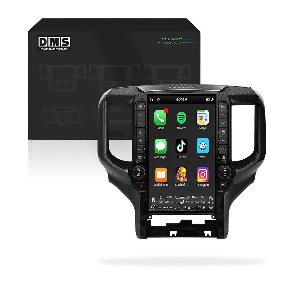 Dodge RAM 2500 (2019 - 2022) 13.6" Wireless Android 12 Head Unit for Apple CarPlay / Android Auto
