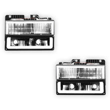 GMC C1500 Suburban SLE / SLT (1992 - 1993) Square-LED DRL Replacement Headlights LH + RH