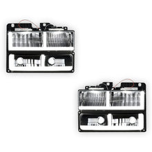 GMC C2500 SLE / SLT (1988 - 1993) F-LED DRL Replacement Headlights LH + RH
