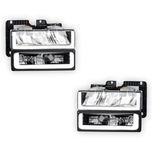 GMC C2500 SLE / SLT (1988 - 1993) U-LED DRL Replacement Headlights LH + RH