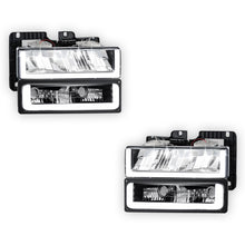 GMC C2500 Suburban SLE / SLT (1992 - 1999) U-LED DRL Replacement Headlights LH + RH