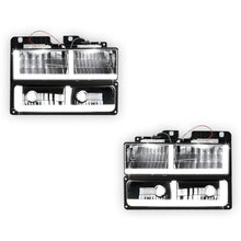 GMC C3500 SLE / SLT (1988 - 2000) F-LED DRL Replacement Headlights LH + RH