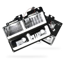 GMC K1500 SLE / SLT (1988 - 1999) F-LED DRL Replacement Headlights LH + RH