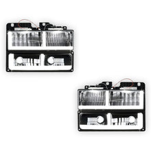 GMC K1500 SLE / SLT (1988 - 1999) F-LED DRL Replacement Headlights LH + RH