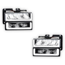 GMC K1500 Suburban SLE / SLT (1992 - 1999) U-LED DRL Replacement Headlights LH + RH