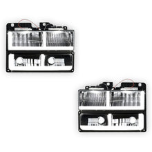 GMC K2500 SLE / SLT (1988 - 2000) F-LED DRL Replacement Headlights LH + RH