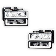 GMC K2500 SLE / SLT (1988 - 2000) U-LED DRL Replacement Headlights LH + RH