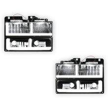 GMC K2500 Suburban SLE / SLT (1992 - 1993) F-LED DRL Replacement Headlights LH + RH