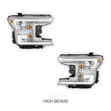 Ford F-150 (2018 - 2020) Full LED Sequential Start-Up LED DRL Switchback Projector Headlights LH + RH