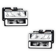 GMC K3500 SLE / SLT (1988 - 2000) U-LED DRL Replacement Headlights LH + RH