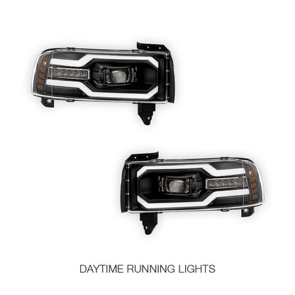 Dodge RAM 1500 (1994 - 2001) Full LED Projector Headlights LH + RH