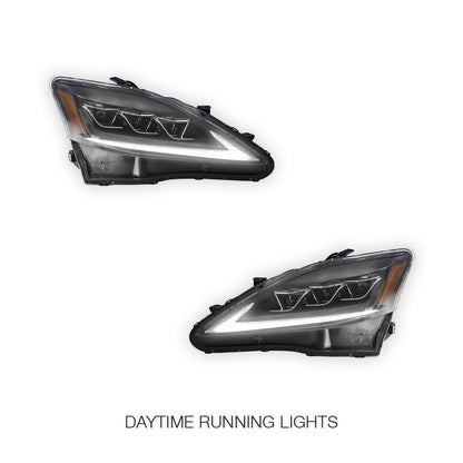 Lexus IS350 (2006 - 2012) LED DRL Signal Projector Headlights LH + RH