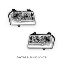 Chrysler 300 (2005 - 2010) Sequential LED DRL Signal Chrome Halogen Headlights LH + RH