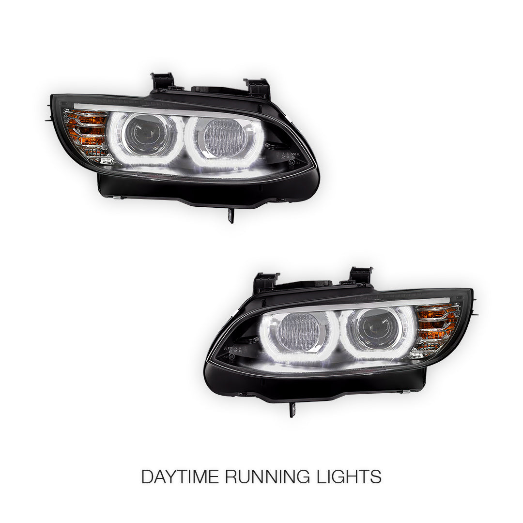 BMW 3-Series 335xi / E92 (2008) LED Halo Angel Eyes HID/Xenon Headlights LH + RH