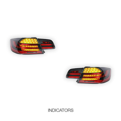 BMW 3-Series M3 LCI / E92 (2008 - 2013) LED Smoked Tail Lights LH + RH