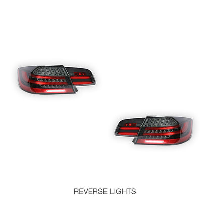 BMW 3-Series M3 LCI / E92 (2008 - 2013) LED Smoked Tail Lights LH + RH