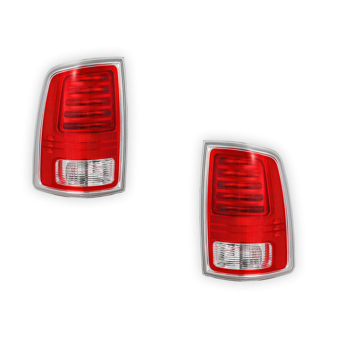 RAM 1500 Big Horn / Express / HFE / Laramie / Limited / Lone Star / Outdoorsman / R/T / Rebel / SLT / SS / Sport / Tradesman (2013 - 2018) LED Replacement Tail Lights LH + RH