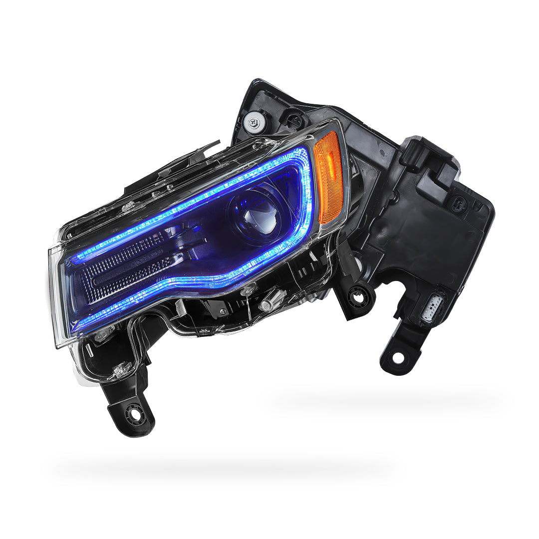 Jeep Grand Cherokee (2014 - 2022) Sequential Full LED Black Projector Headlights LH + RH