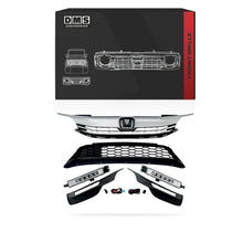 Honda Accord Sedan (2016 - 2017) Front Upper & Lower Grilles / Fog Lights / Fog Light Covers / Engine Cover 7-Pcs. Complete Set